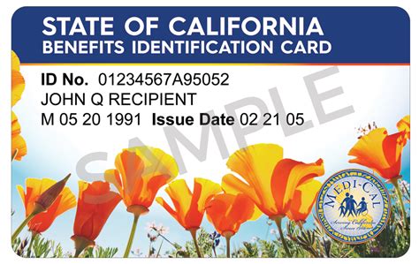 You should usually receive your new card in the . . State of california benefits identification card